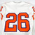2018-22 Clemson Tigers #26 Game Used White Jersey NP Rem 40 DP77592