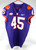 2018-22 Clemson Tigers #45 Game Used Purple Jersey NP Rem 42 DP77663