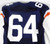 2017 Virginia Cavaliers #64 Game Used Navy Jersey Throwback NP Rem Hoos P79