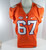 2016 Clemson Tigers #67 Game Issued Orange Football Jersey 46 DP23791