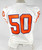2018-22 Clemson Tigers #50 Game Used White Jersey NP Removed 46 DP77780