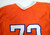 2014 Clemson Tigers #72 Game Issued Orange Football Jersey 50 DP23814