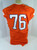 2014 Clemson Tigers #76 Game Issued Orange Football Jersey 50 DP23748