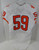 2016 Clemson Tigers #59 Game Used White Jersey NP Rem 44 705