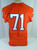 2016 Clemson Tigers #71 Game Issued Orange Football Jersey 46 DP23752