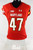 2020 Maryland Terrapins #47 Game Used Red Jersey Football NP Rem 46 302