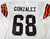 2001 Cleveland Browns Gonzalez #68 Game Issued White Jersey 50 549