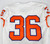 2018-22 Clemson Tigers #36 Game Used White Jersey Nameplate Removed 42 645
