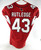 2021 Arizona Cardinals Donald Rutledge #43 Game Issued Red Jersey 42 545