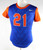 2013 Florida Gators #21 Game Used Blue Jersey Womens Soccer M 087