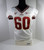 2000-10 Florida State FSU Seminoles #60 Game Used White Jersey NP Rem 48 DP33734