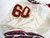 2008-12 Florida State Seminoles #60 Game Used White Jersey NP Rem 48 DP28381