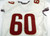 2008-12 Florida State Seminoles #60 Game Used White Jersey NP Rem 48 DP28381