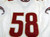 2008-12 Florida State Seminoles #58 Game Used White Jersey NP Rem 48 DP28390