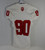 2013 Indiana Hoosiers #90 Game Used White Jersey Nameplate Removed M DP14030