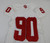 2013 Indiana Hoosiers #90 Game Used White Jersey Nameplate Removed M DP14030