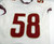 2008-12 Florida State Seminoles #58 Game Used White Jersey NP Rem DP28392