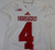 2013 Indiana Hoosiers #4 Game Used White Jersey Nameplate Removed M DP13886