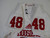2013 Indiana Hoosiers #48 Game Used White Jersey Nameplate Removed M DP14037
