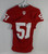 2012 Indiana Hoosiers #51 Game Used Red Jersey Nameplate Removed DP14104