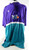 1990s Charlotte Hornets #14 Game Used Purple Shooting Shirt 4XL 438