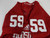 2013 Indiana Hoosiers #59 Game Used Red Jersey Nameplate Removed L DP14049