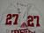 2013 Indiana Hoosiers #27 Game Used White Jersey Nameplate Removed M DP14029