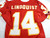 1999 Kansas City Chiefs Bill Lindquist #14 Game Used Red Jersey 42 DP32111