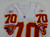 2001 Kansas City Chiefs #70 Game Issued White Jersey Nameplate Removed DP11011