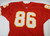 Kansas City Chiefs Ron Dickerson #86 Game Issued Red Jersey DP17409