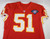 1994 Kansas City Chiefs Alexander #51 Game Issued Red Jersey 75th Patch DP17426