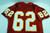 1992 Kansas City Chiefs #62 Game Issued Red Jersey 50 DP15854