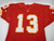 1993 Kansas City Chiefs #13 Game Issued Red Jersey Name Plate Removed DP17345