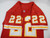1993 Kansas City Chiefs Cobb #22 Game Issued Red Jersey DP17307