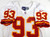 1997 Kansas City Chiefs Tate #93 Game Issued White Jersey 46 DP33188