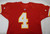 1993 Kansas City Chiefs Bryan Barker #4 Game Used Red Jersey DP17346