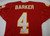 1993 Kansas City Chiefs Bryan Barker #4 Game Used Red Jersey DP17346