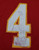 1993 Kansas City Chiefs Bryan Barker #4 Game Used Red Jersey DP17346