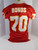 1994 Kansas City Chiefs Bonds #70 Game Issued Red Jersey 75th Patch DP17452
