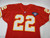 1994 Kansas City Chiefs Monty Grow #22 Game Issued Red Jersey 75th Patch DP17385