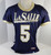 La Salle University Explorers #5 Game Used Blue Jersey L 744