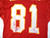 1993 Kansas City Chiefs Tony Hargain #81 Game Used Red Jersey 40 DP34341