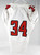 2018 Texas Tech Red Raiders #34 Game Used White Jersey Name Plate Removed 46 143