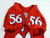 2010 Kansas Jayhawks #56 Game Issued Red Jersey 42 DP39154