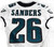 2020 Philadelphia Eagles Miles Sanders #26 Game Used White Jersey 38 DP86622