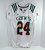Miami Hurricanes #24 Game Used White Practice Jersey L DP27878