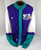1997-98 Charlotte Hornets Game Issued Warm Up Purple Jacket 50 DP31393
