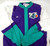 1997-98 Charlotte Hornets Game Issued Warm Up Purple Jacket 50 DP31393