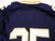 2014 Navy Academy Midshipmen #25 Game Used Navy Jersey Name Plate Removed 36 522