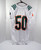 Miami Hurricanes #50 Game Used White Practice Jersey L DP41694